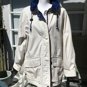 Vintage Pacific Trail size M jacket tan and navy